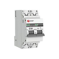 Автоматический выключатель 2P 10А (C) 6кА ВА 47-63 DC PROxima | код  mcb4763-DC-2-10C-pro | EKF